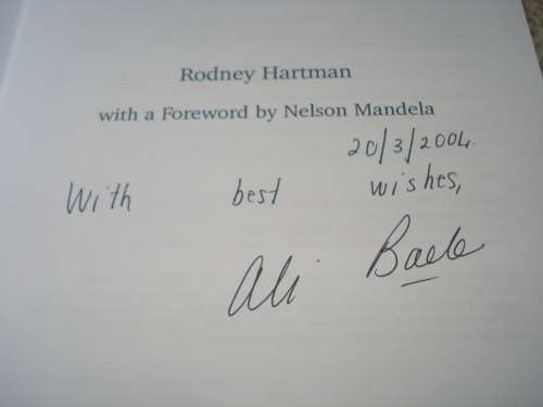 SCARCE BOOK IN LOVELY CONDITION " ALI THE LIFE OF ALI BACHER " SIGNED BY ALI !!