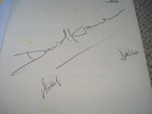 SCARCE BOOK " DAVID KRAMER-`n BIOGRAFIE " SIGNED COPY BY DAVID KRAMER.