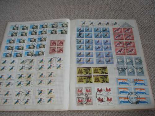 ALBUM FULL OF RSA BLOCKS-LOVELY LOT FOR THE VARIETIES HUNTER-MANY BLOCKS