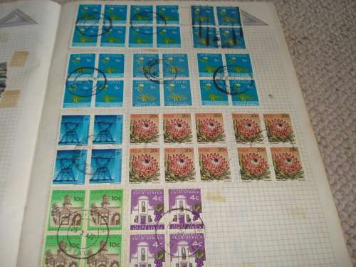ALBUM FULL OF RSA BLOCKS-LOVELY LOT FOR THE VARIETIES HUNTER-MANY BLOCKS