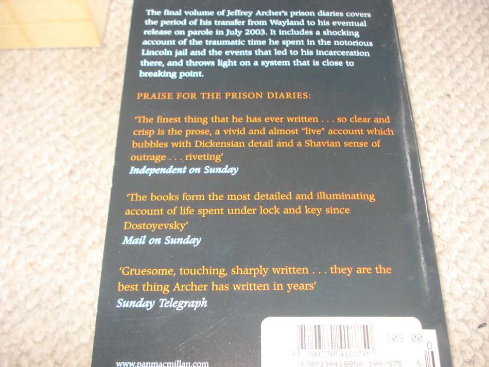 CHRISTMAS BONANZA- ALL SIGNED JEFFREY ARCHER  7 BOOKS-READ BELOW