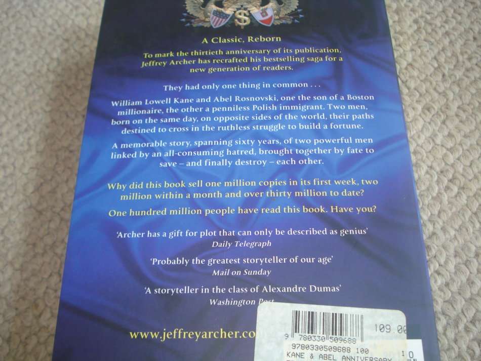 CHRISTMAS BONANZA- ALL SIGNED JEFFREY ARCHER  7 BOOKS-READ BELOW