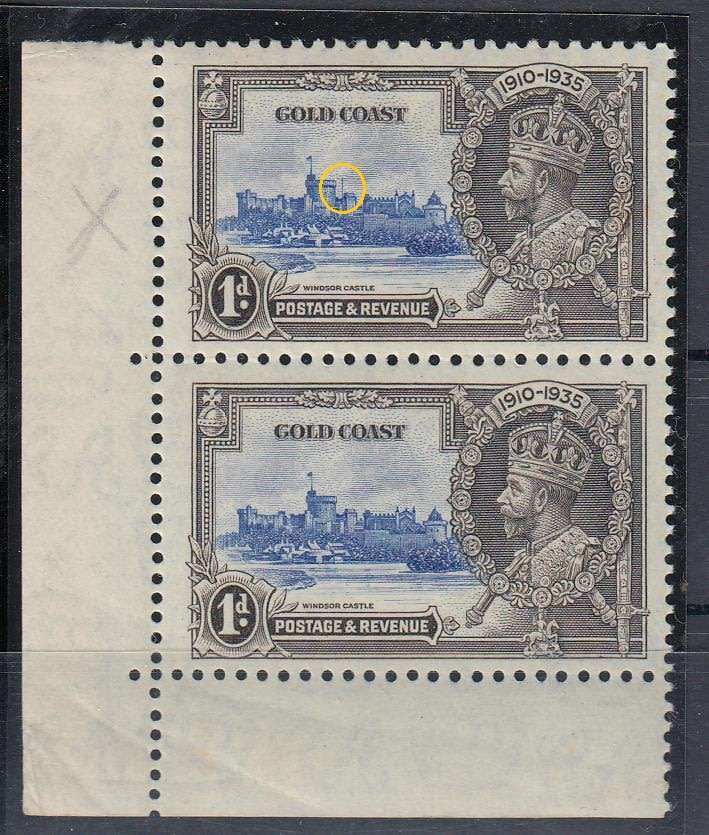 GOLD COAST-SG 113 AND 113a PROVING POSITIONAL SUPERB UNMOUNTED MINT 140 POUNDS ++