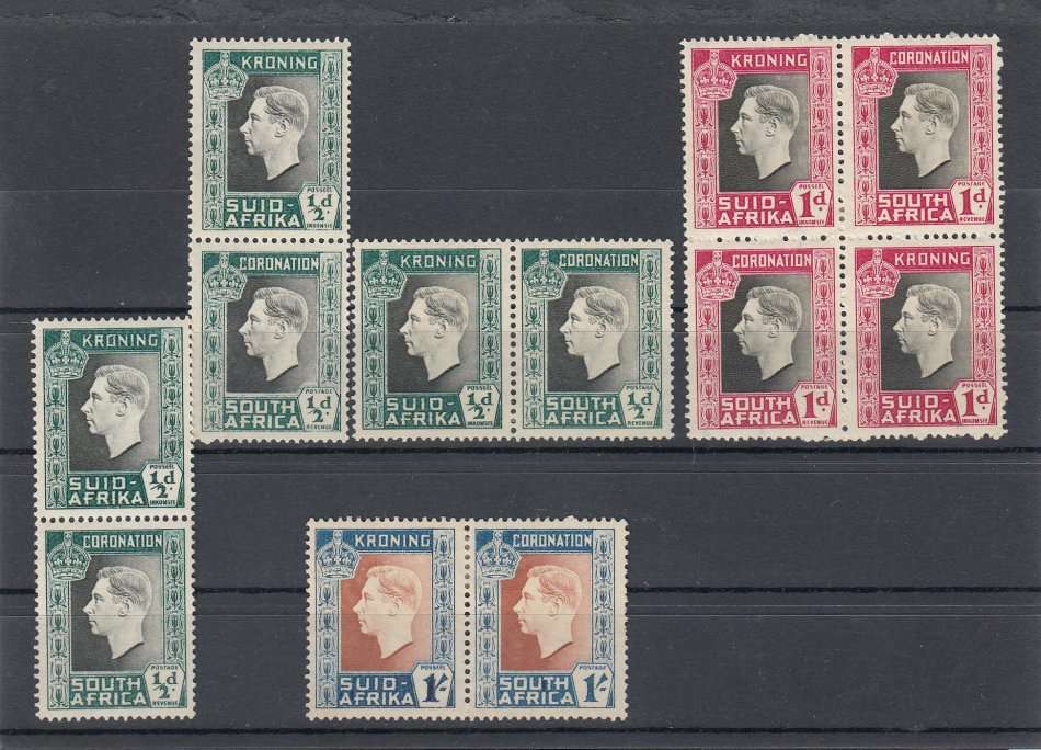 UNION-CORONATION LOT FINE MINT-LIGHT HINGE REM.