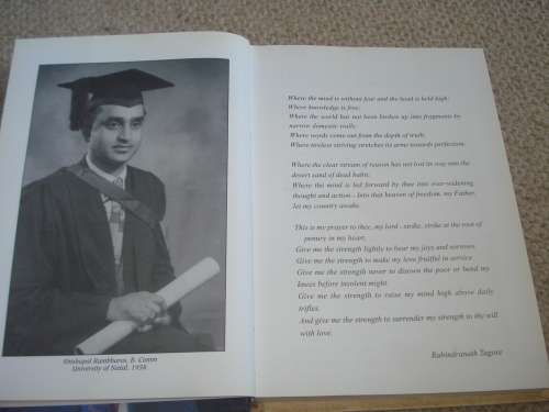 " A LABOUR OF LOVE -THE BIOGRAPHY OF DR SHISHUPAL RAMBHAROS " SIGNED COPY