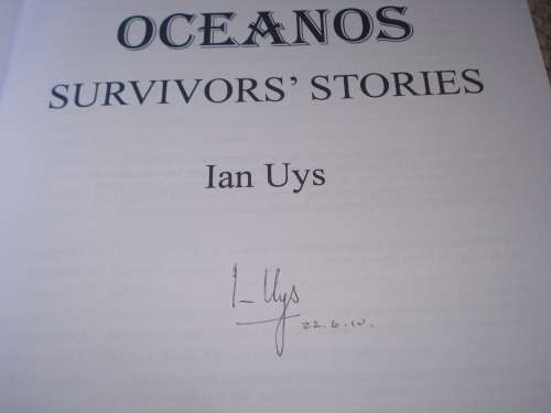 " OCEANOS-SURVIVORS` STORIES " SIGNED FIRST EDITION LOVELY CONDITION