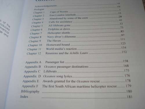 " OCEANOS-SURVIVORS` STORIES " SIGNED FIRST EDITION LOVELY CONDITION