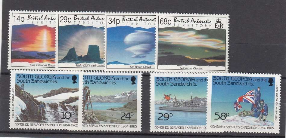 B.A.T. AND SOUTH GEORGIA-SUPERB UNMOUNTED MINT SETS    18 POUNDS