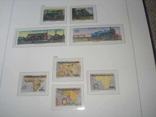 STUNNING COMPLETE BOP AND CISKEI COLLECTIONS ALL UNMOUNTED MINT WITH M/SHEETS !!!