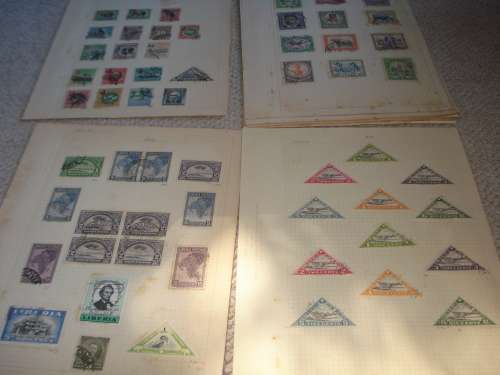 A SCARCE COLLECTION-LIBERIA ON 18 ALBUM PAGES-MANY SETS-READ BELOW