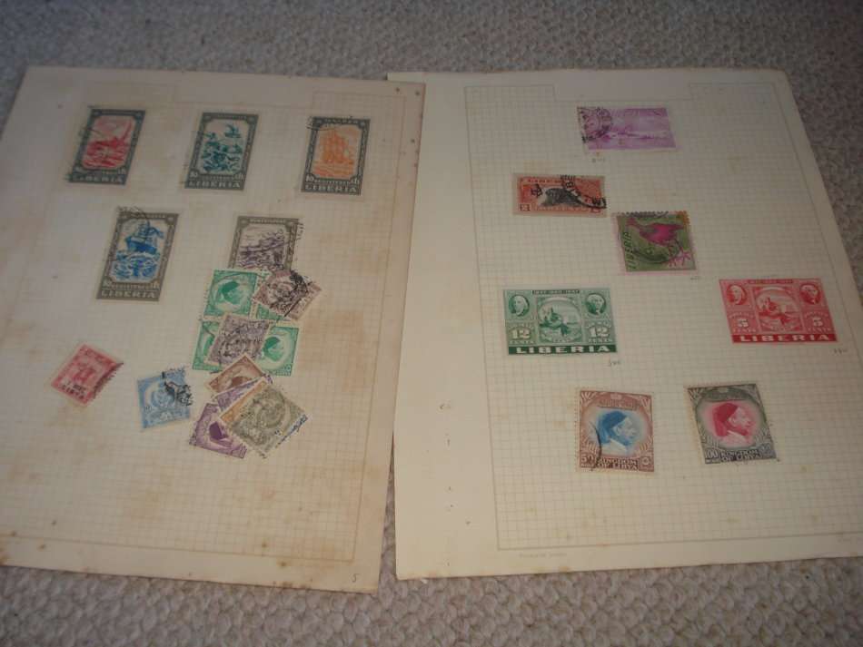 A SCARCE COLLECTION-LIBERIA ON 18 ALBUM PAGES-MANY SETS-READ BELOW