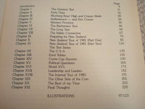 SCARCE BOOK " ROB LOUW-FOR THE LOVE OF RUGBY "-SIGNED BY ROB LOUW !!!!