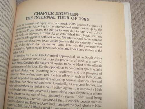 SCARCE BOOK " ROB LOUW-FOR THE LOVE OF RUGBY "-SIGNED BY ROB LOUW !!!!