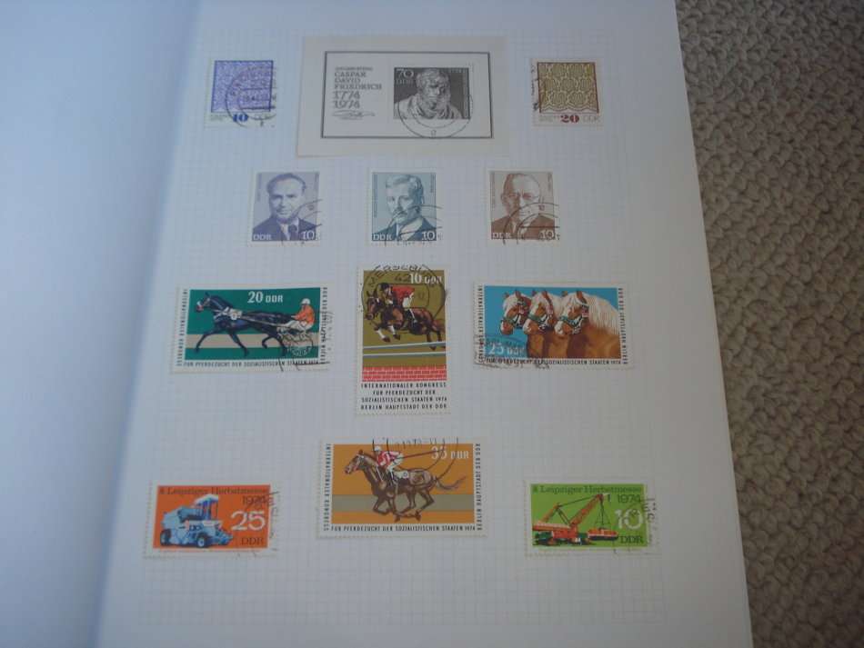 GERMANY-DDR STUNNING MINT AND USED COLLECTION -11 PAGES -LOOKS COMPLETE 1970/1 !!!!