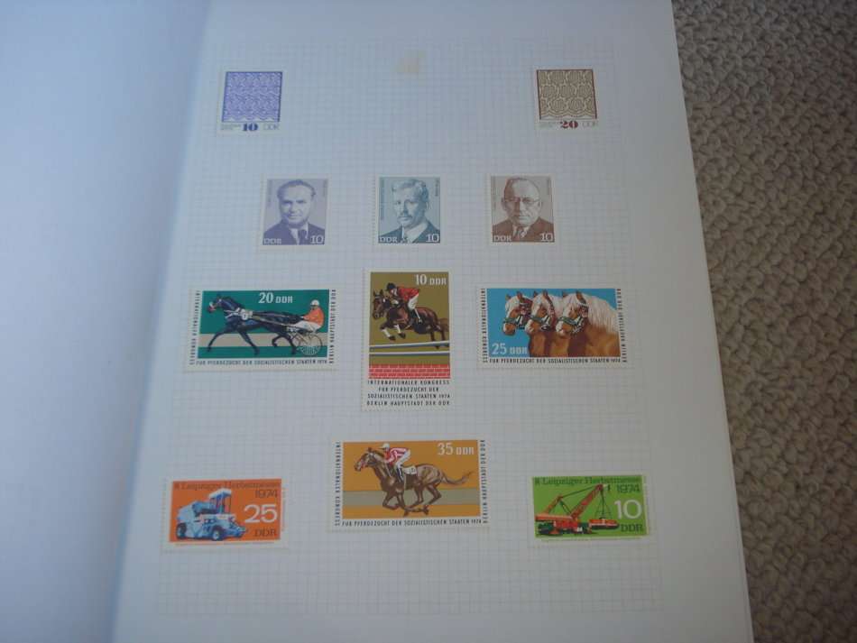 GERMANY-DDR STUNNING MINT AND USED COLLECTION -11 PAGES -LOOKS COMPLETE 1970/1 !!!!