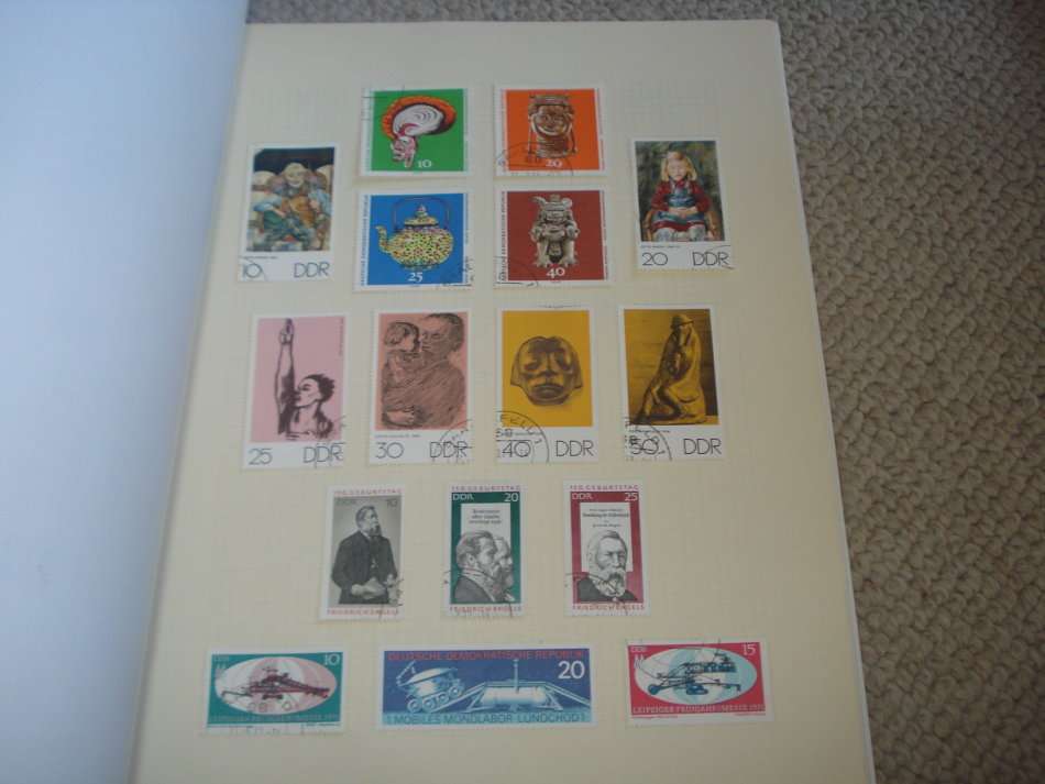 GERMANY-DDR STUNNING MINT AND USED COLLECTION -11 PAGES -LOOKS COMPLETE 1970/1 !!!!