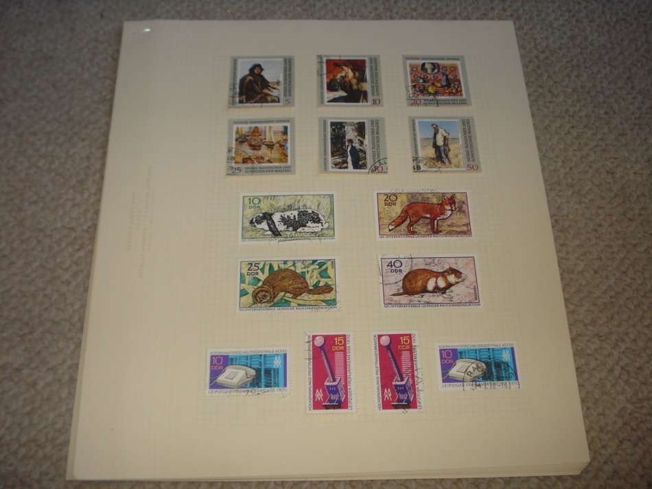 GERMANY-DDR STUNNING MINT AND USED COLLECTION -11 PAGES -LOOKS NEAR  COMPLETE 1970/1 !!!!