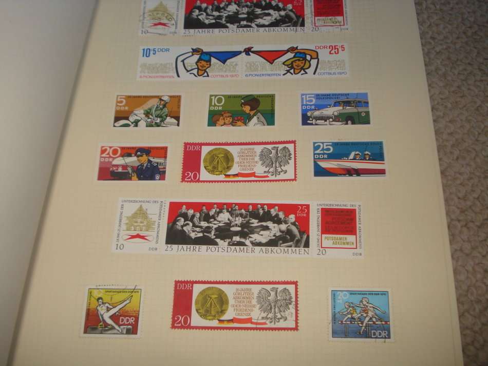 GERMANY-DDR STUNNING MINT AND USED COLLECTION -11 PAGES -LOOKS NEAR  COMPLETE 1970/1 !!!!