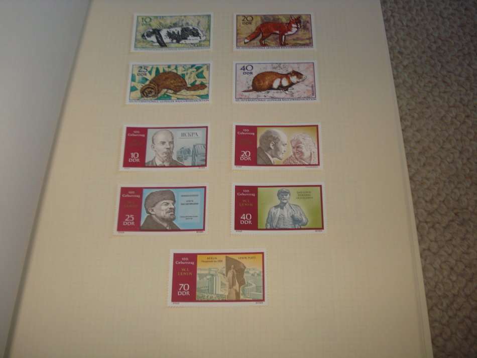 GERMANY-DDR STUNNING MINT AND USED COLLECTION -11 PAGES -LOOKS NEAR  COMPLETE 1970/1 !!!!