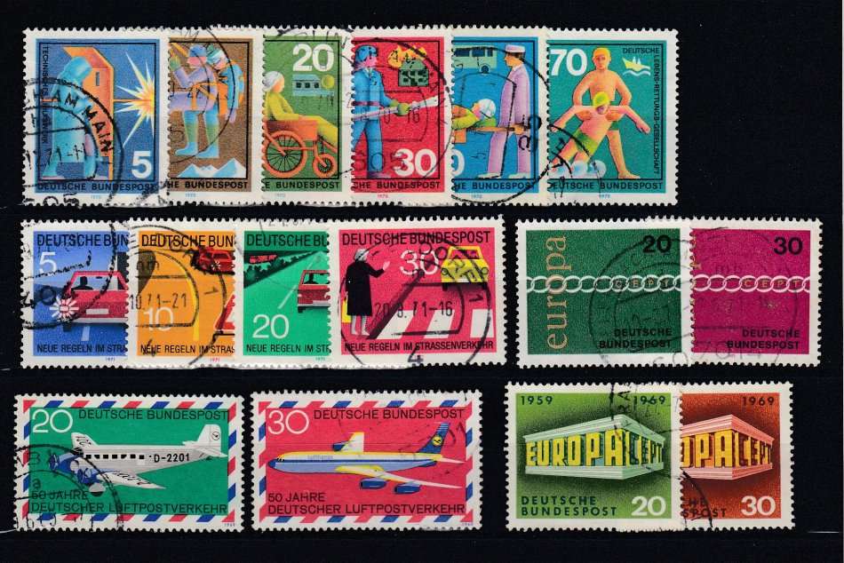WEST GERMANY-USEFUL VERY FINE USED SETS ETC