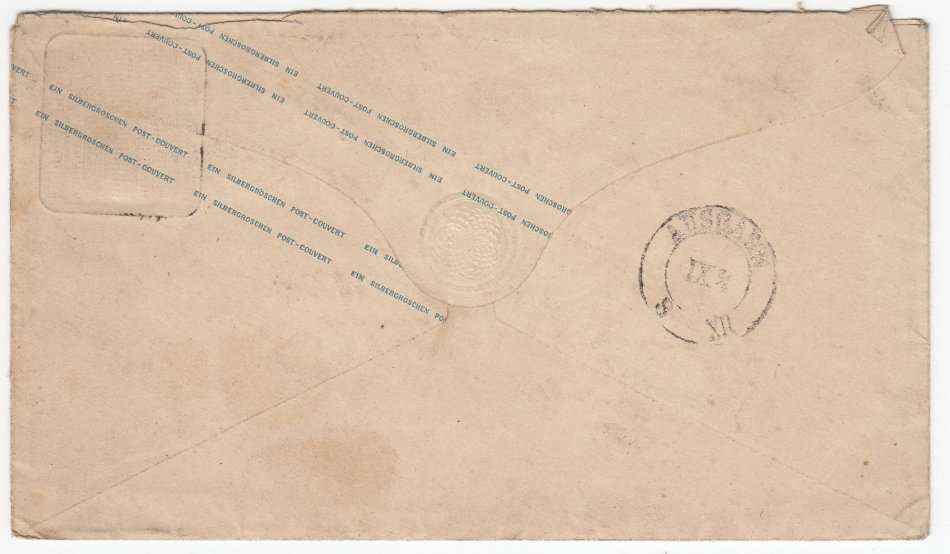 GERMANY-1868   NORTH GERMAN CONF.LOVELY COVER-EARLY USAGE !!