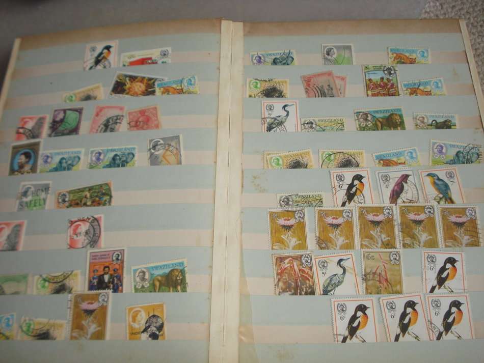 SWAZILAND-COLLECTION IN STOCK BOOK-NICE LOT OF MAINLY MID PERIOD-CANCELS ++