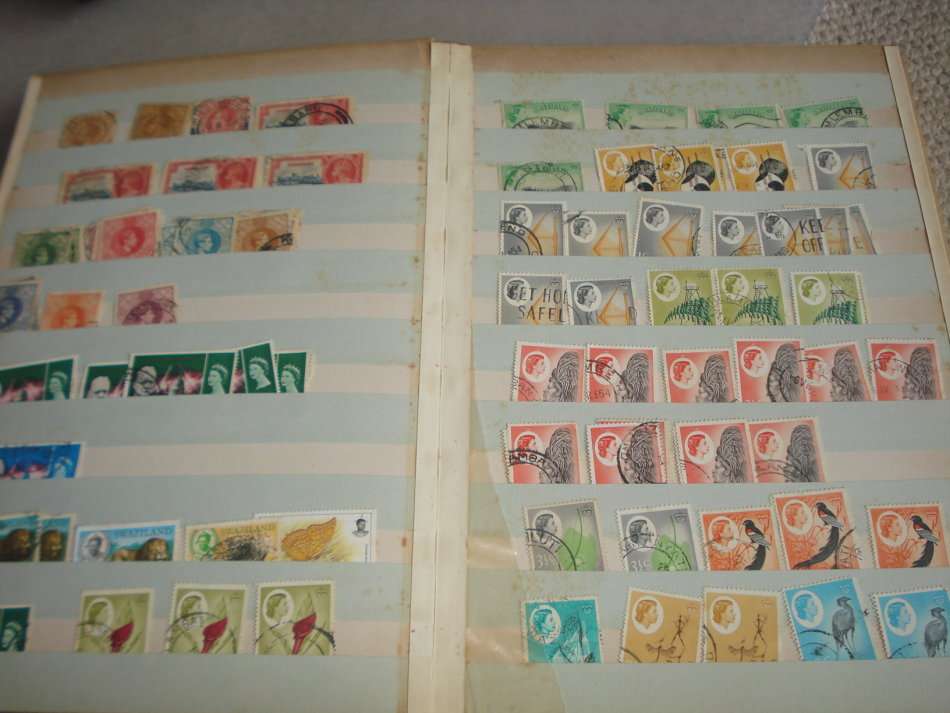SWAZILAND-COLLECTION IN STOCK BOOK-NICE LOT OF MAINLY MID PERIOD-CANCELS ++