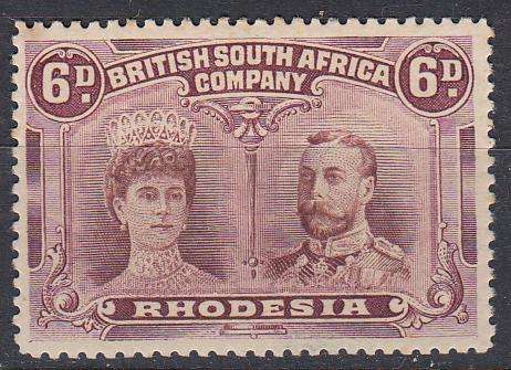 BSAC-DOUBLE HEAD-6d SG 144 VERY FINE MINT-LIGHT HINGE REM.   50 POUNDS +