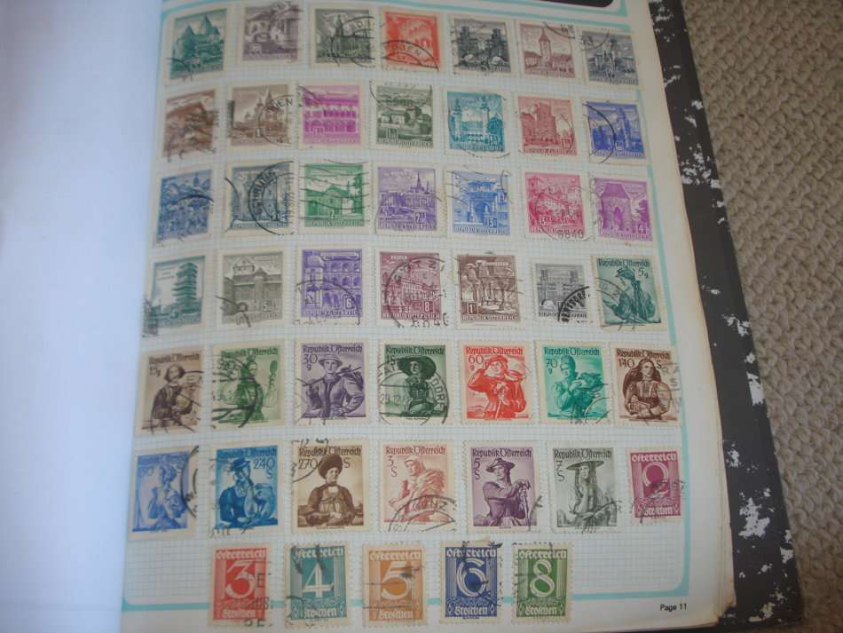 AUSTRIA-LOVELY 5 PAGE COLLECTION BOUND TO FILL SOME GAPS-ALL FINE USED $$$