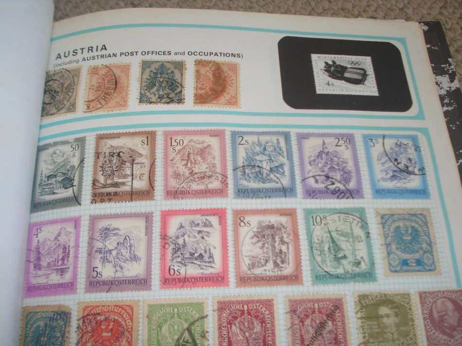 AUSTRIA-LOVELY 5 PAGE COLLECTION BOUND TO FILL SOME GAPS-ALL FINE USED $$$