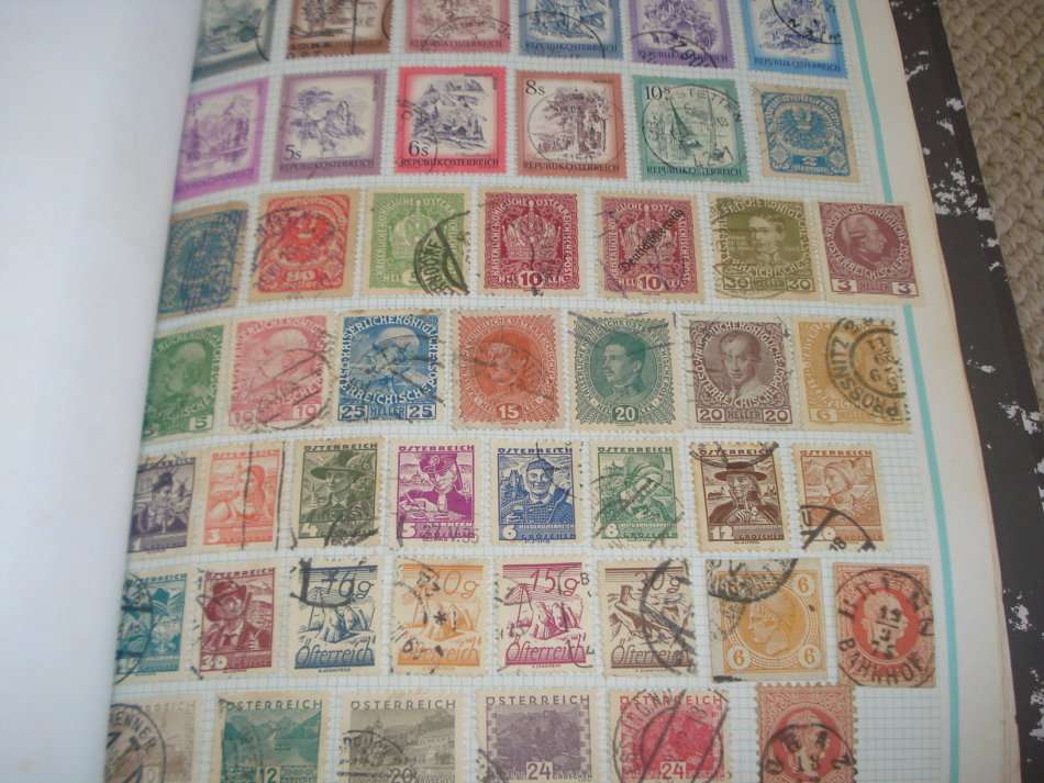 AUSTRIA-LOVELY 5 PAGE COLLECTION BOUND TO FILL SOME GAPS-ALL FINE USED $$$