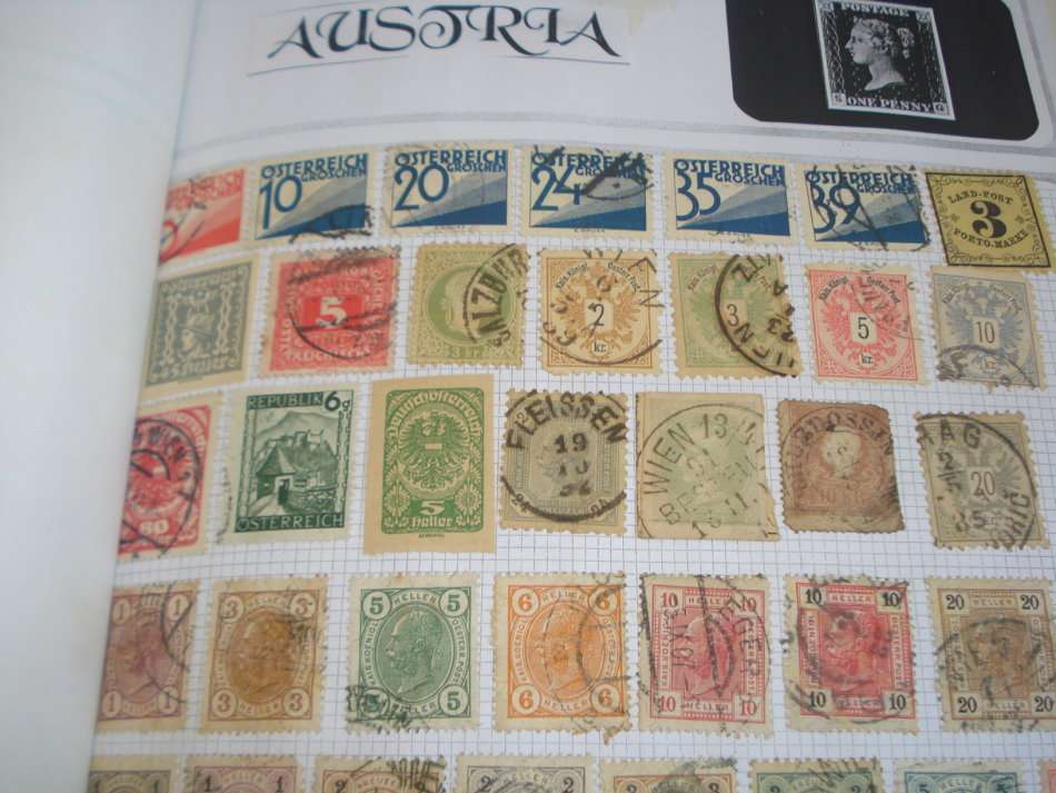 AUSTRIA-LOVELY 5 PAGE COLLECTION BOUND TO FILL SOME GAPS-ALL FINE USED $$$