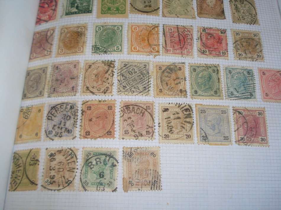 AUSTRIA-LOVELY 5 PAGE COLLECTION BOUND TO FILL SOME GAPS-ALL FINE USED $$$