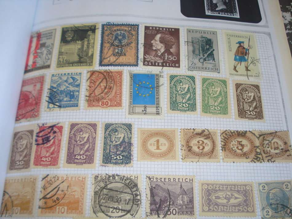 AUSTRIA-LOVELY 5 PAGE COLLECTION BOUND TO FILL SOME GAPS-ALL FINE USED $$$