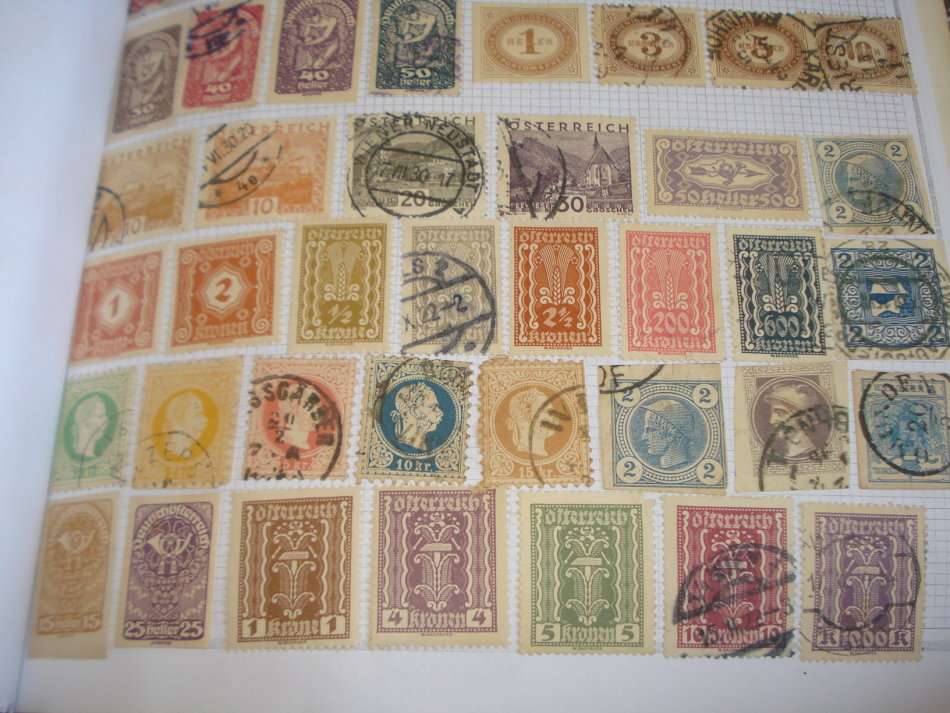 AUSTRIA-LOVELY 5 PAGE COLLECTION BOUND TO FILL SOME GAPS-ALL FINE USED $$$
