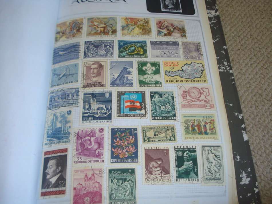 AUSTRIA-LOVELY 5 PAGE COLLECTION BOUND TO FILL SOME GAPS-ALL FINE USED $$$