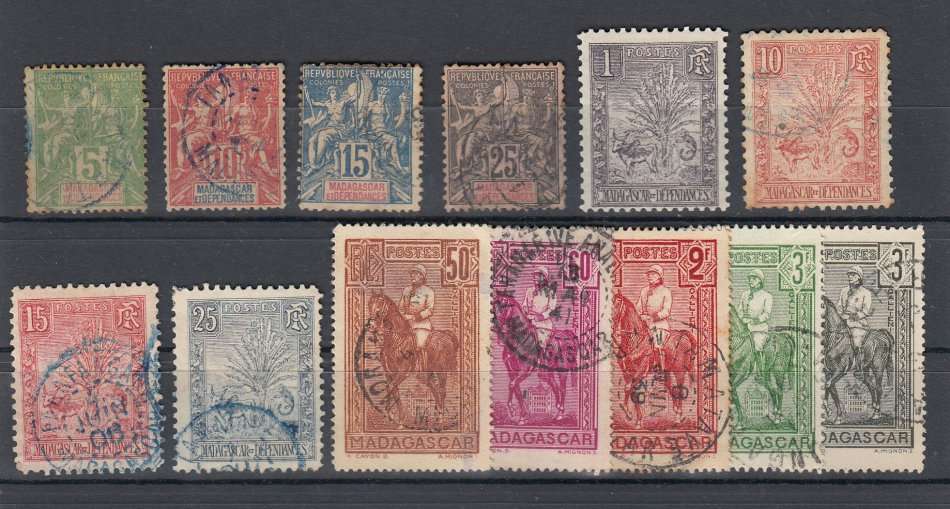MADAGASCAR-USEFUL USED LOT MANY FINE-ODD TONED