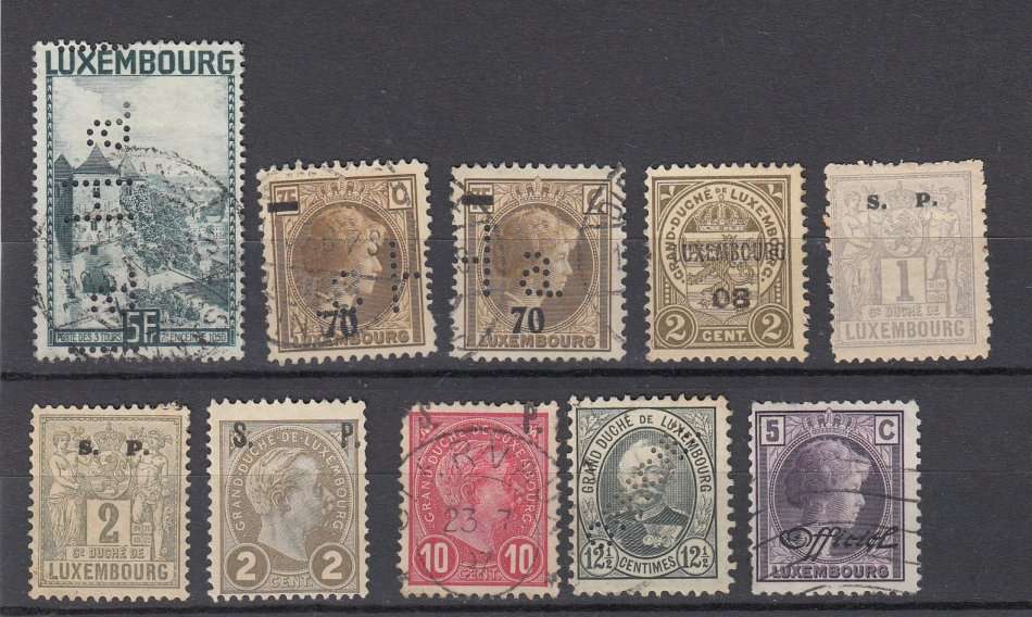 LUXEMBOURG-OFFICIALS !! FINE USED LOT