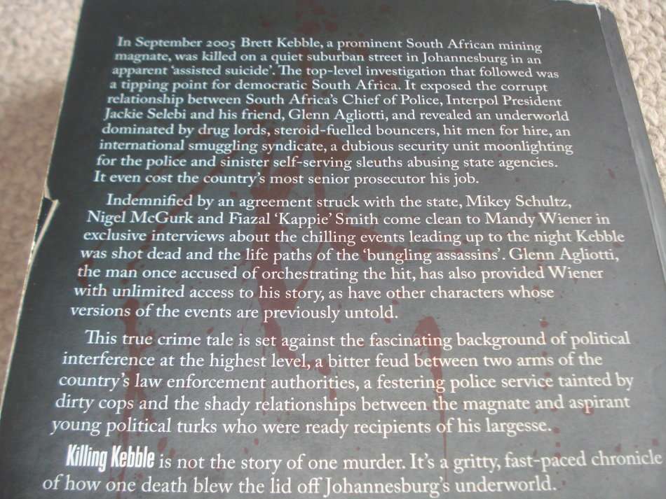 " KILLING KEBBLE-AN UNDERWORLD EXPOSED " SIGNED BY THE AUTHOR