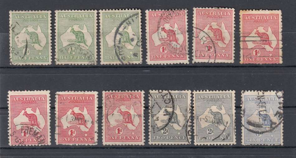 AUSTRALIA-NICE ROO`S SELECTION SHADES W/MARK CHANGES ETC $$$