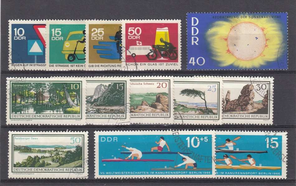 GERMANY-DDR VERY FINE USED SETS ETC-HINGE REM.  FILL THE GAPS !!