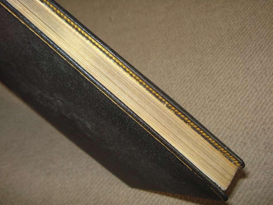 UNION-VERY EXPENSIVE LEATHER BOUND GOLD EDGING ALBUM WITH BLOCKS/PANES ETC-SEE BELOW !!!