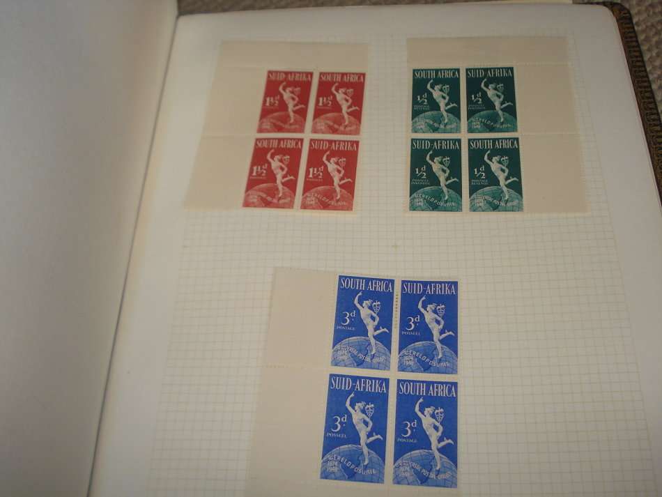 UNION-VERY EXPENSIVE LEATHER BOUND GOLD EDGING ALBUM WITH BLOCKS/PANES ETC-SEE BELOW !!!