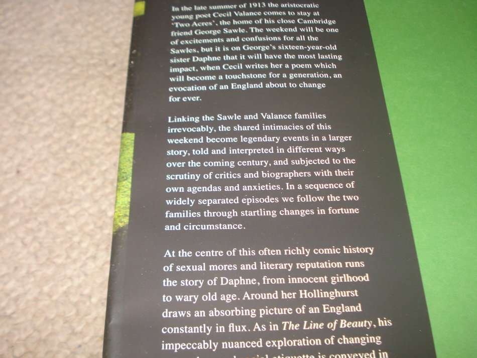 " THE STRANGER`S CHILD " HARD COVER    SIGNED BY THE AUTHOR-WINNER OF MAN BOOKER PRIZE