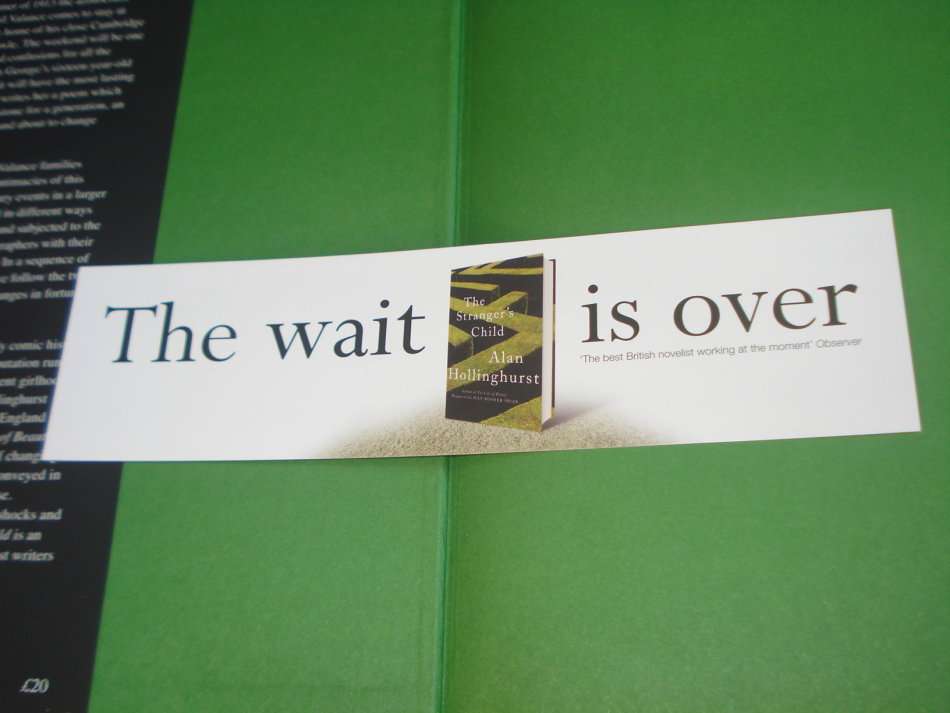 " THE STRANGER`S CHILD " HARD COVER    SIGNED BY THE AUTHOR-WINNER OF MAN BOOKER PRIZE