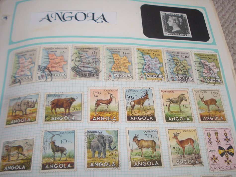 ANGOLA-3 PAGES OF SOME NICE EARLIES ETC MOSTLY VERY FINE USED