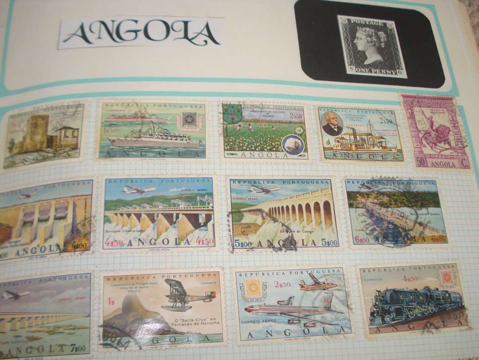 ANGOLA-3 PAGES OF SOME NICE EARLIES ETC MOSTLY VERY FINE USED