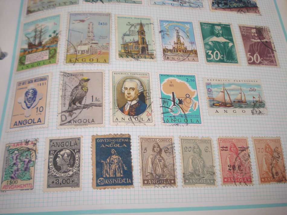 ANGOLA-3 PAGES OF SOME NICE EARLIES ETC MOSTLY VERY FINE USED