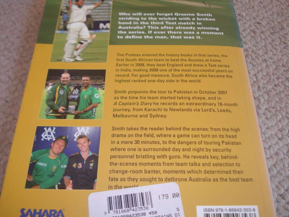 TWO SOUTH AFRICAN GREATS !! CORNE` KRIGE AND GRAEME SMITH BOTH SIGNED !!