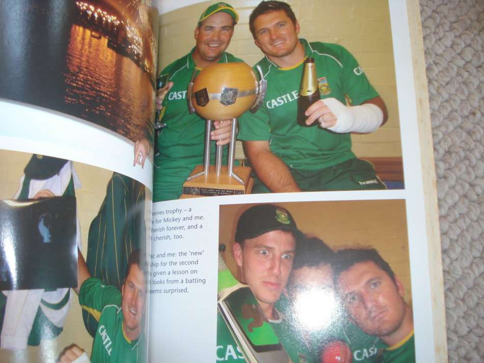 TWO SOUTH AFRICAN GREATS !! CORNE` KRIGE AND GRAEME SMITH BOTH SIGNED !!